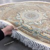 Иранский Ковер Для Гостиной Дизайн 30602 Круг