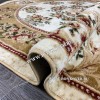 РОССИЙСКИЙ ЖАККАРДОВЫЙ КОВЕР БЕЖЕВЫЙ МЕДАЛЬОН ОВАЛЬНЫЙ